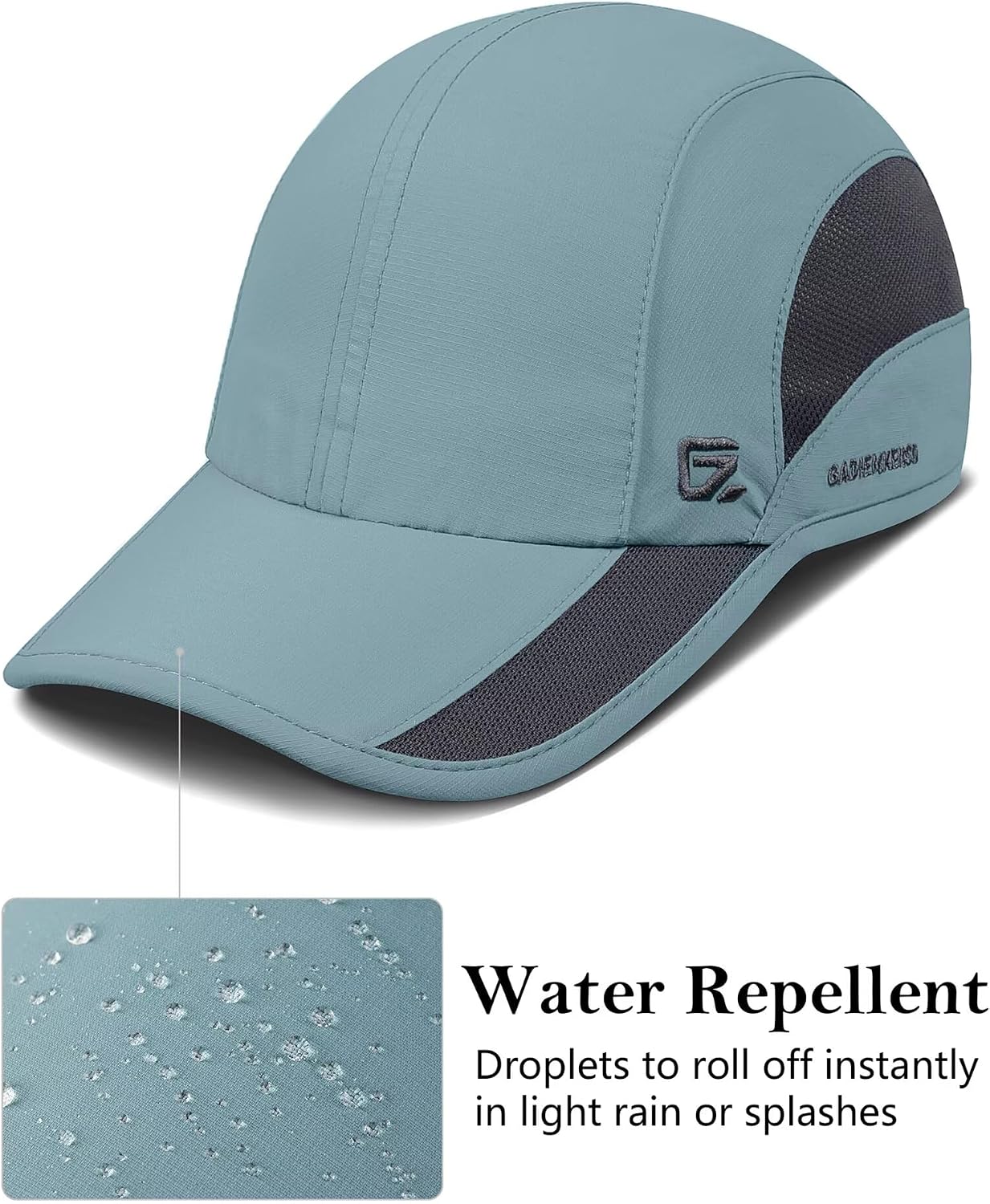 Detalle 1 de GADIEMKENSD Unstructured Quick Dry Sports Cap – leichte, schnell trocknende Sun-Protection für Outdoor & Sport