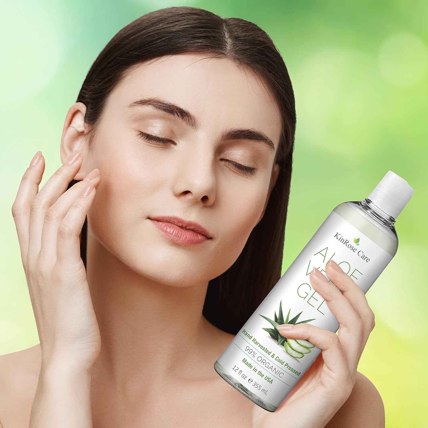 Detalle 1 de KinRose Care 12oz Organic Aloe Vera Gel