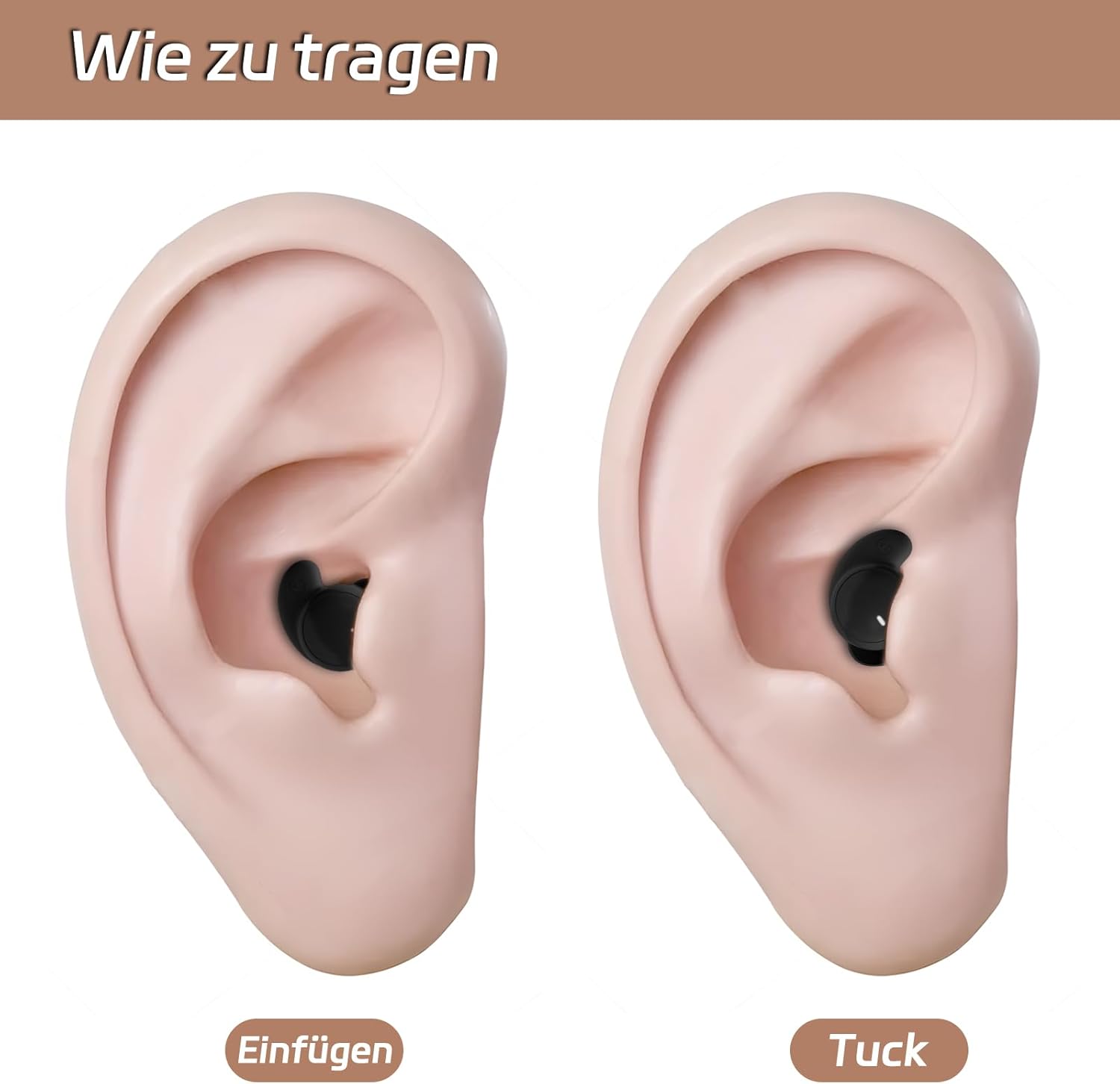 Thumbnail 6 de esonstyle Schlafkopfhörer – Unsichtbare Mini-Ohrenhörer zum Schlafen mit Bluetooth 6.0 (IPX6, Kabellos, Seitenschläfer-Design)