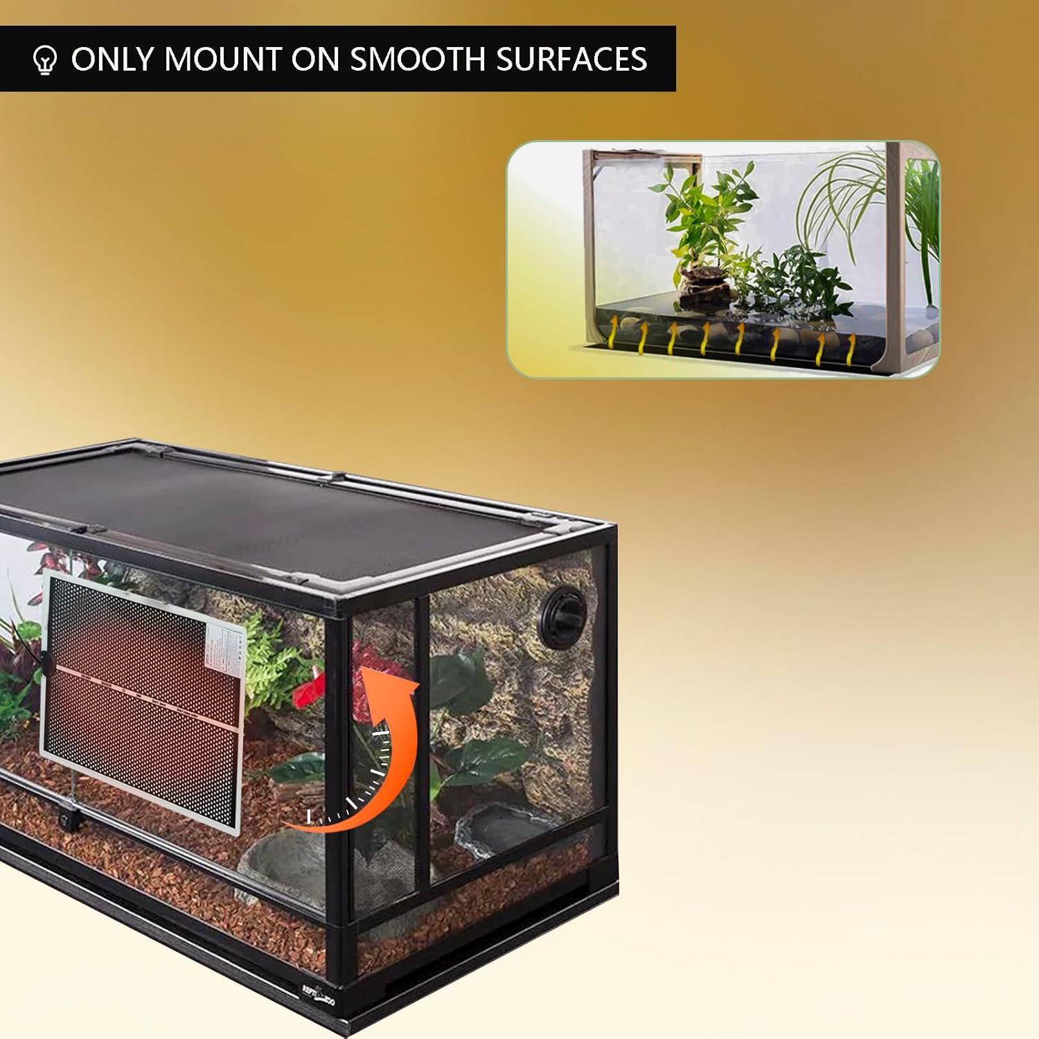 Thumbnail 6 de FIPASEN Reptile Heat Pad (20W) terrarium heating mat for reptiles & amphibians