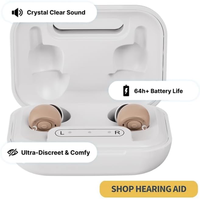 Detalle 2 de Hlisoundy JH-A490 Rechargeable In-Ear Hearing Aids with Auto On/Off