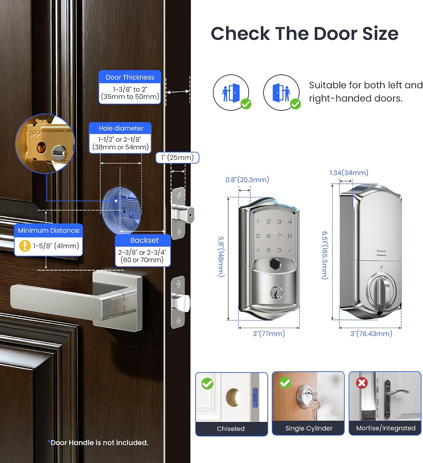 Detalle 2 de Veise Wi-Fi smart lock VE027