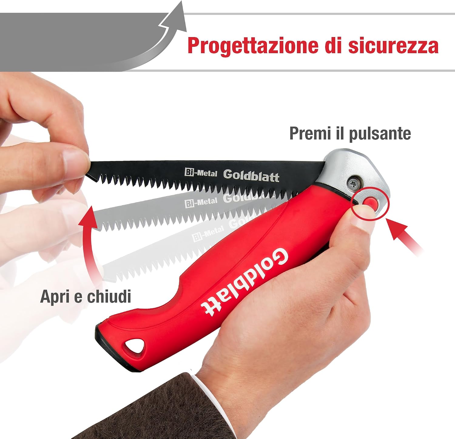 Thumbnail 4 de Goldblatt Seghe Pieghevole Jab Saw 310 mm (D6A / M2) con Impugnatura Morbida