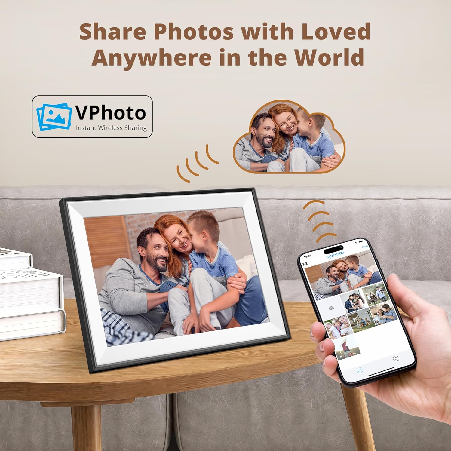 Thumbnail 1 de Dragon Touch 10.1" Digital Photo Frame 1280×800