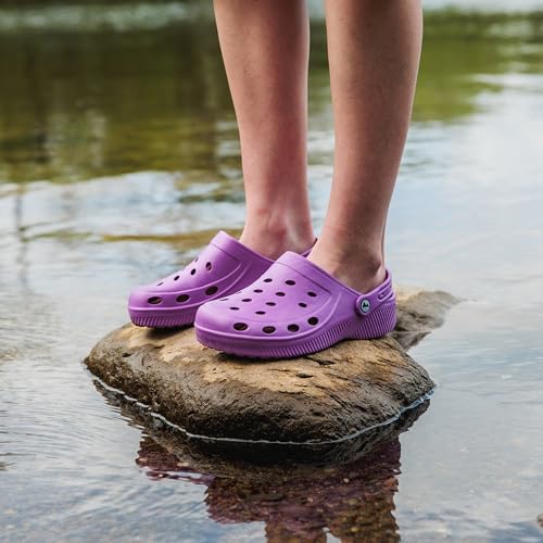 Detalle de Lakeland Active Women's Silloth Lightweight Ventilated Clogs – Purple (UK 6)