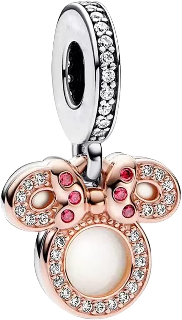 Detalle de HAEPIAR charm de plata de ley S925 con motivo de perrito (para pulsera o collar)