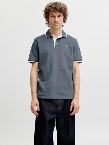 Detalle de JACK & JONES Jjepaulos Polo SS Noos, Blue Mirage (S) – ficha de compra