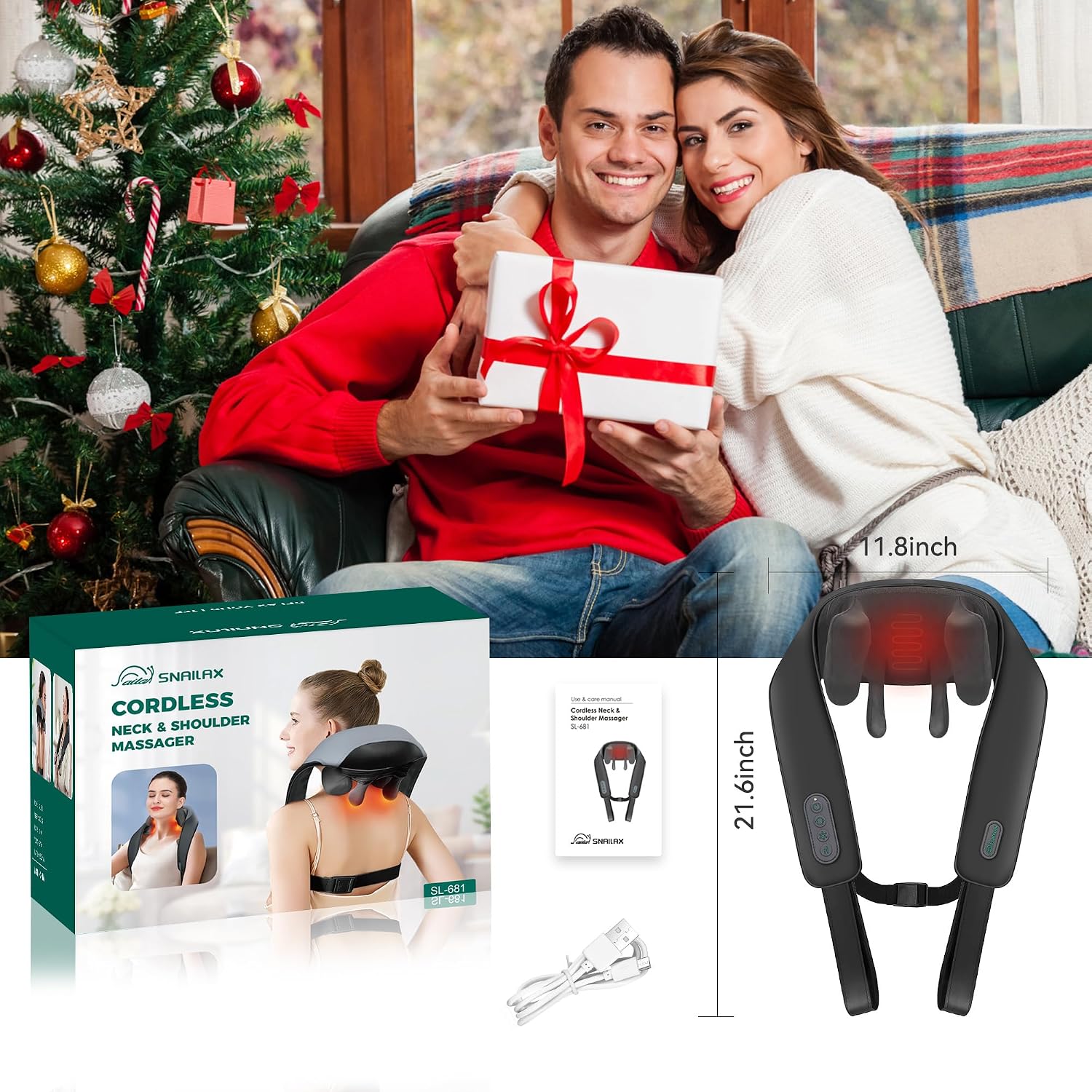 Thumbnail 3 de Snailax Neck Massager for Pain Relief