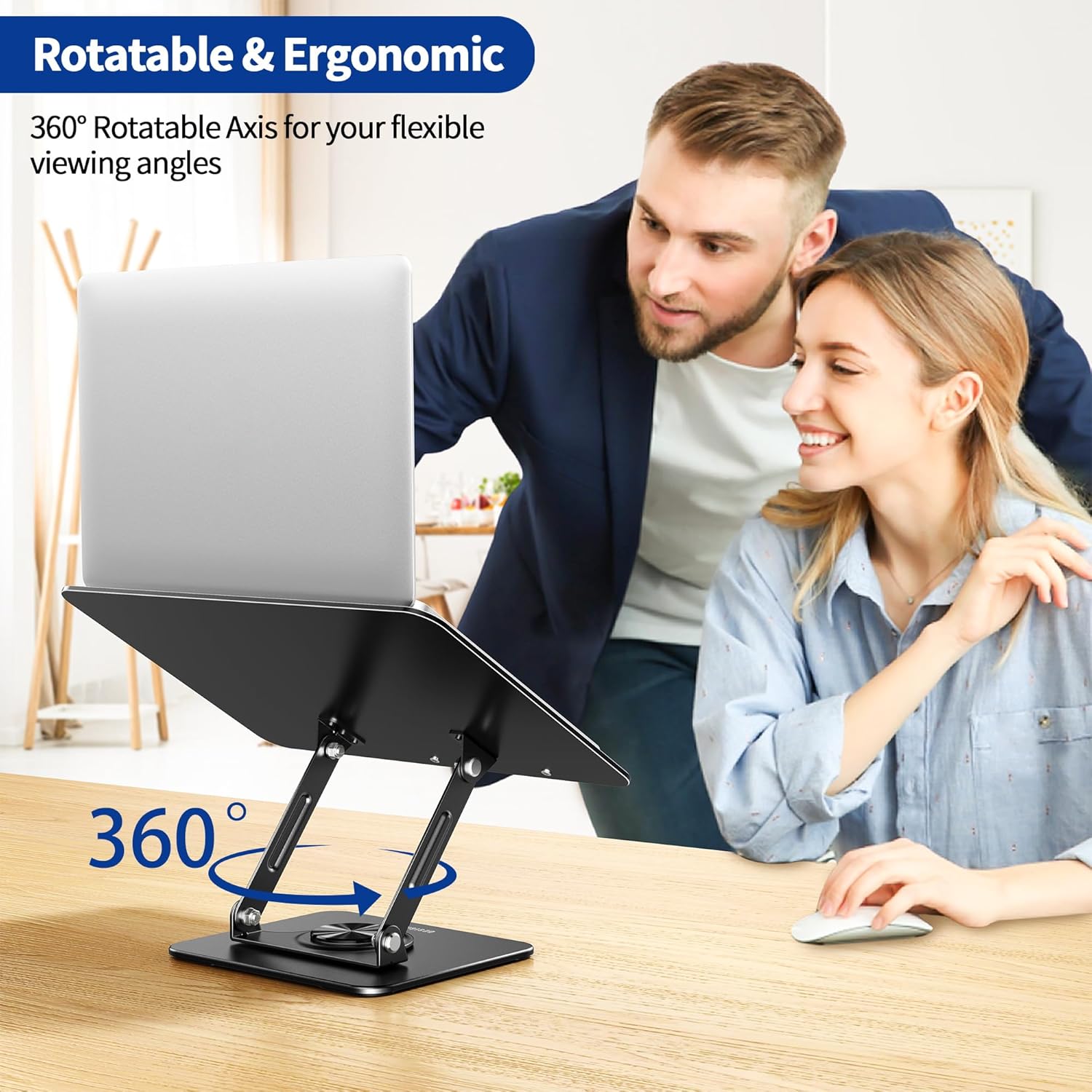 Detalle de BESIGN BS02 soporte para libros ergonómico 360°