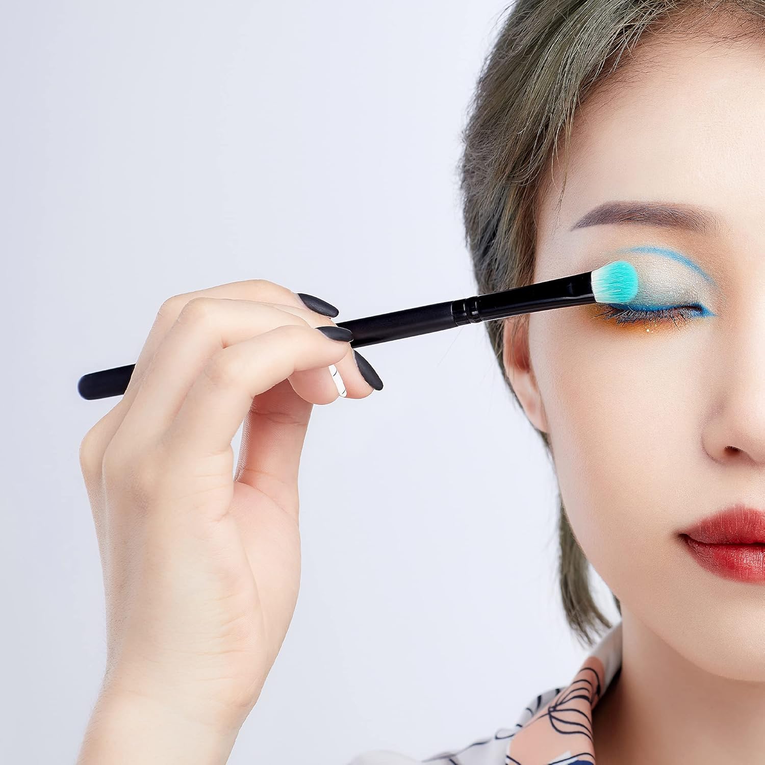 Thumbnail 4 de Ensemble de pinceaux pour maquillage des yeux Jessup (12 pièces) T322 – poils synthétiques doux, travail des ombres, eyeliner et sourcils