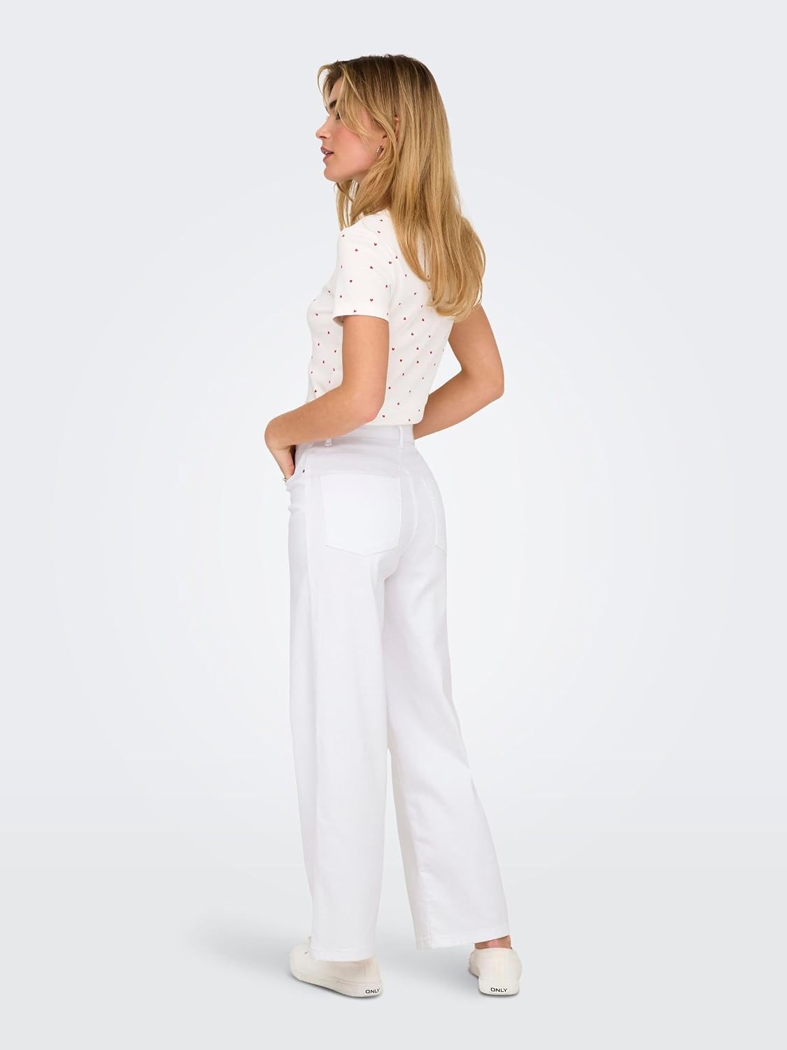 Thumbnail 6 de ONLY Women's Onlann-Madison Hw Crop Wide Leg Jeans (DNM Soo618Noos)