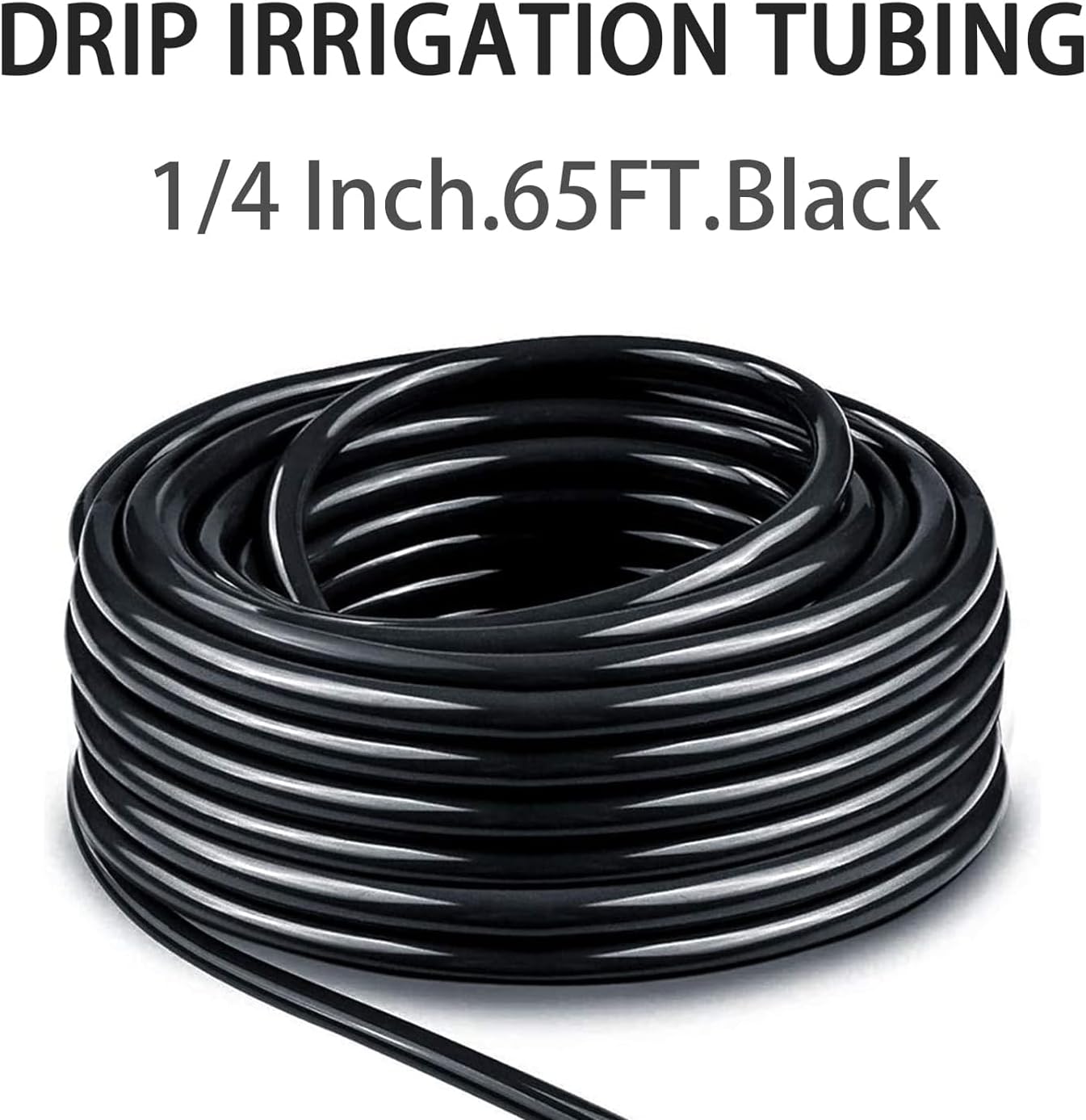 Detalle de Tesmotor Micro Drip Irrigation Tube 4mm ID / 6mm OD, 20M UV‑Proof PVC Hose for DIY Irrigation