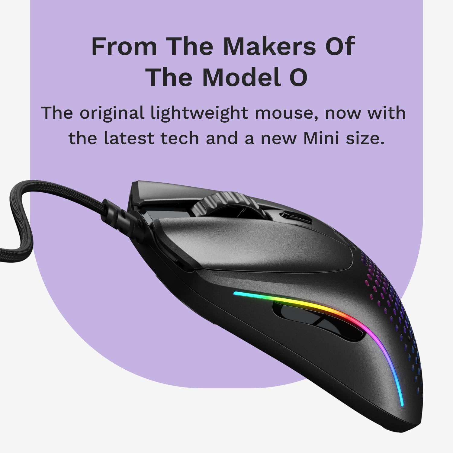 Detalle 2 de GLORIOUS Model O 2 Mini Wired Gaming Mouse, 49 g, 26K DPI Sensor, 6 Buttons