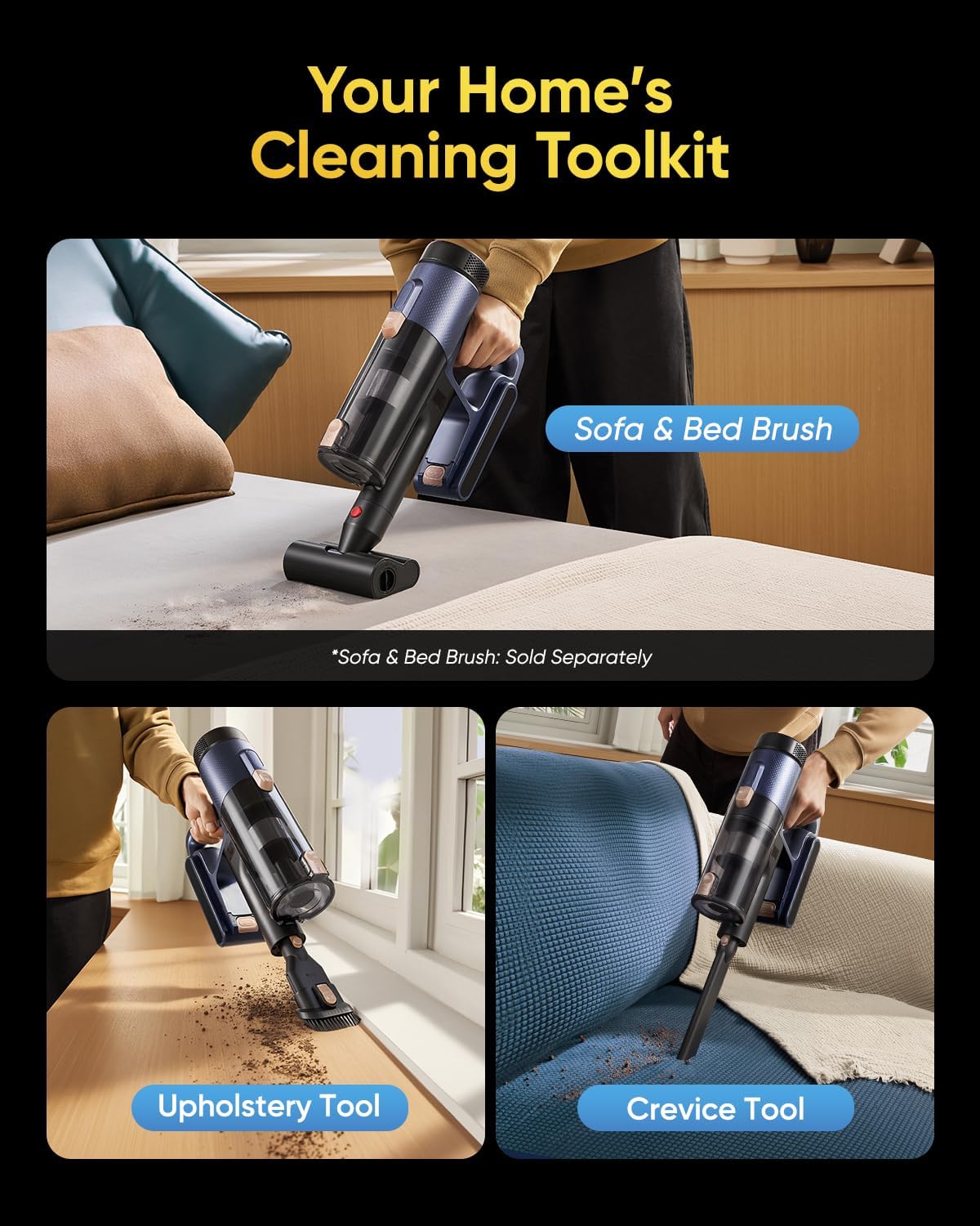 Thumbnail 6 de Vexilar Cordless Vacuum Cleaner V12: 50kPa Suction, 50-Min Runtime