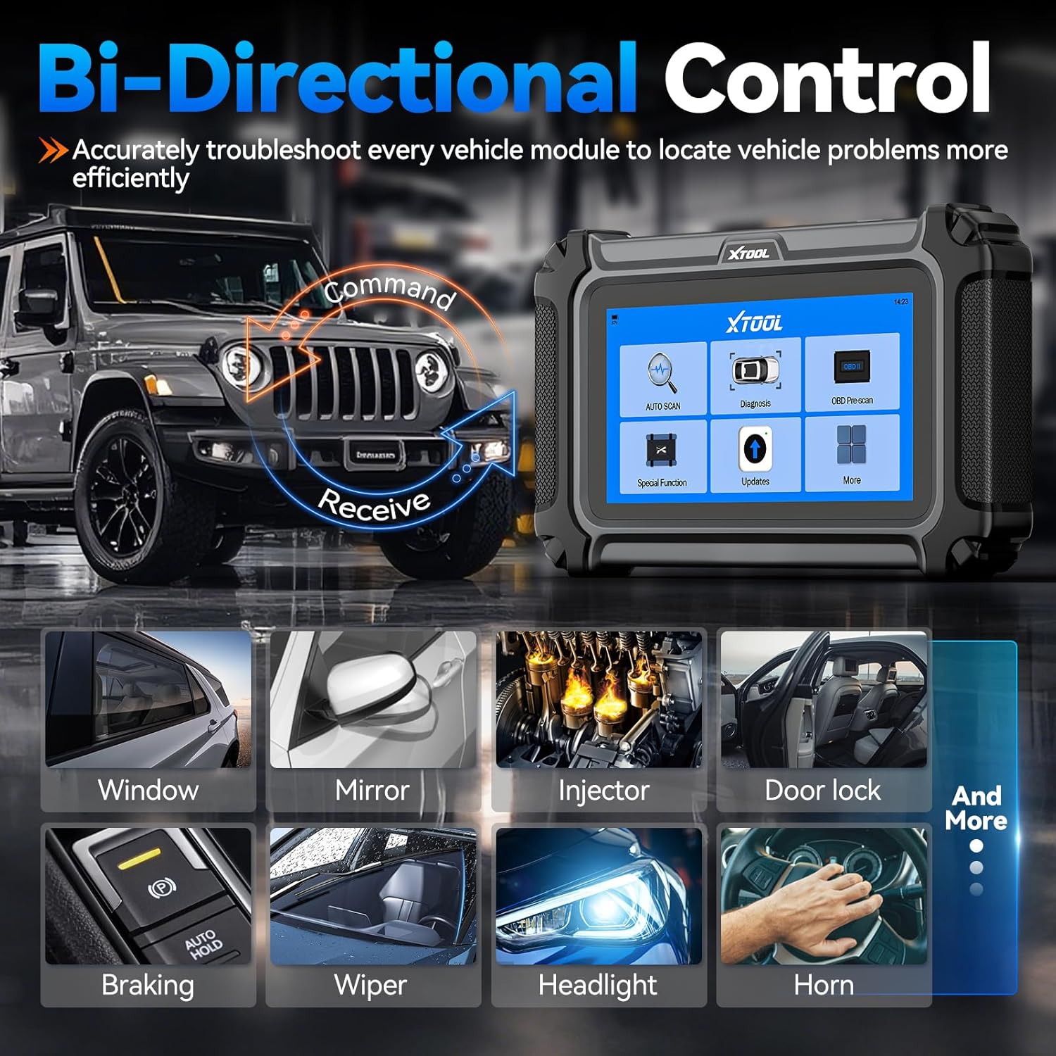 Detalle de XTOOL IP500 OBD2 Scanner for Toyota: Full Systems Bidirectional Diagnostic Tool
