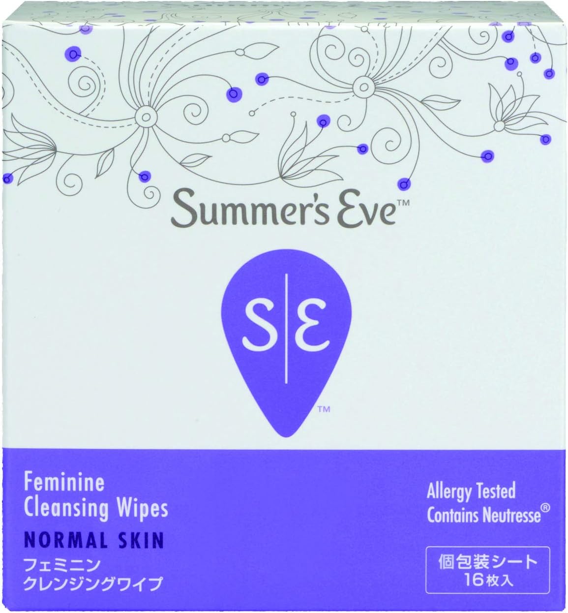 Detalle 2 de Summer's Eve フェミニンクレンジングワイプ 無香料 12枚入り|個包装・弱酸性