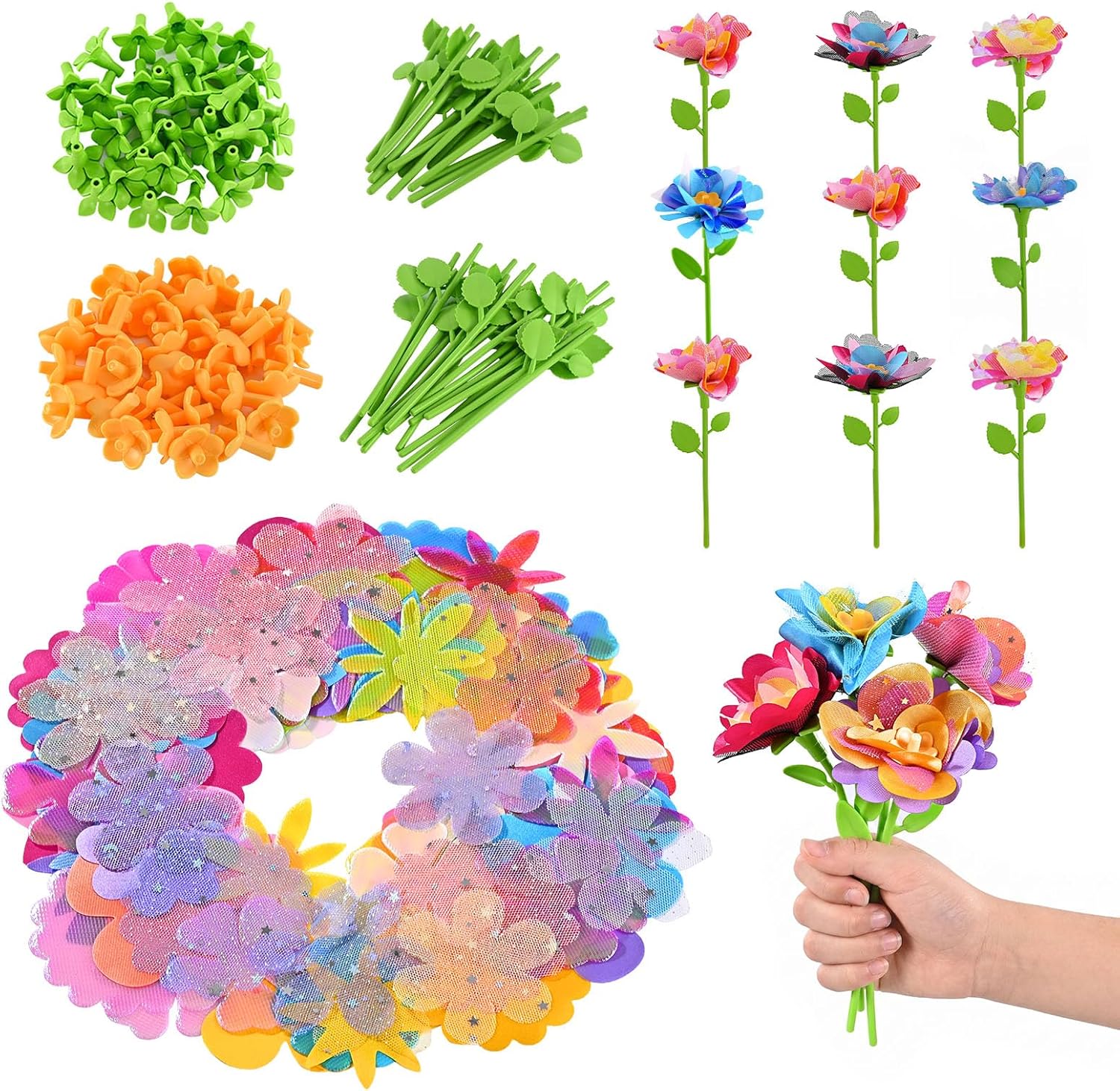 Detalle de BlueSwan Nachfüllset für Blumenpresse mit 108