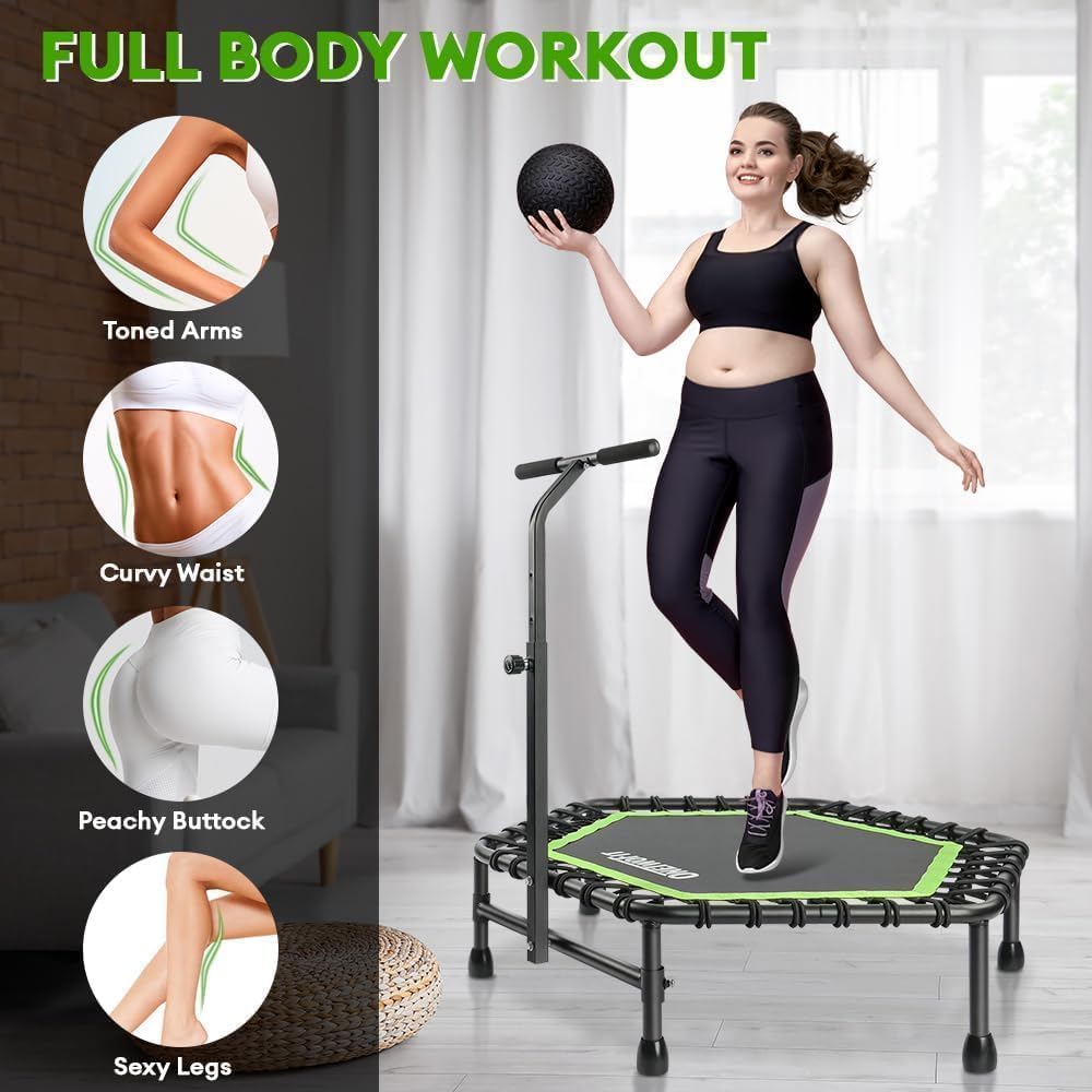 Detalle 2 de ONETWOFIT Trampoline 114 cm de rebond 🏋️♀