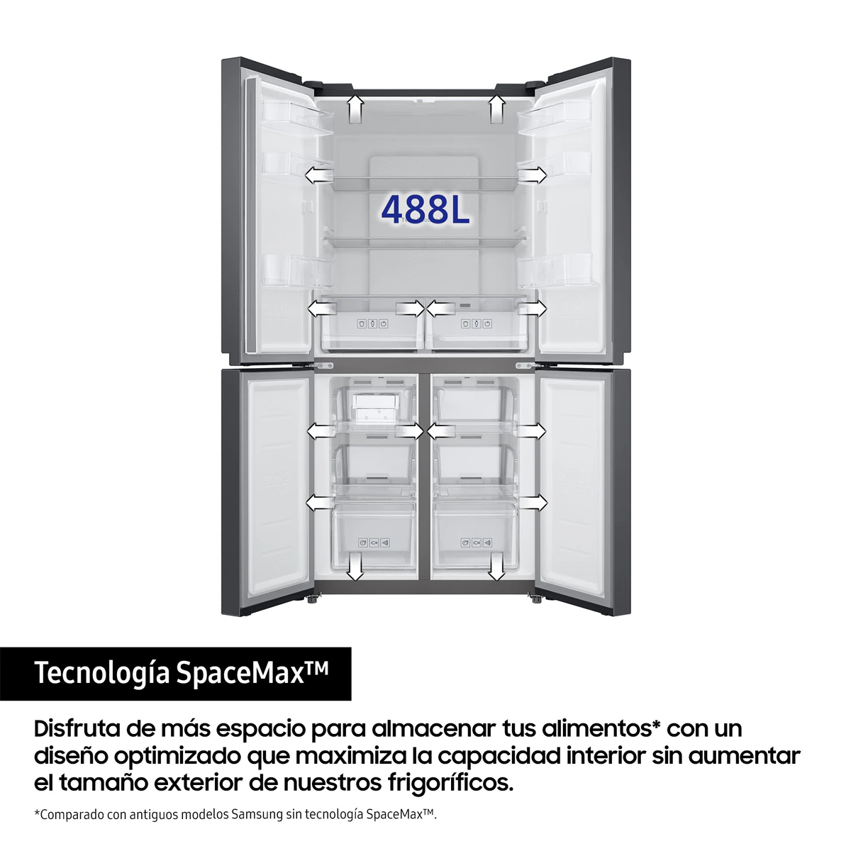 Thumbnail 4 de Samsung RF48A400EB4 frigorífico americano 488L