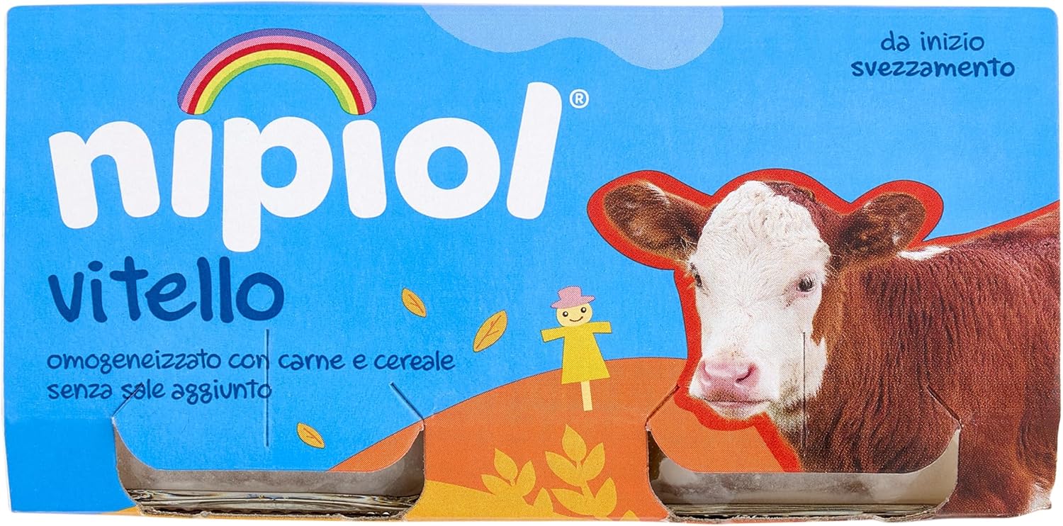 Nipiol Omogeneizzato Vitello 2x80g – 12 Confezioni