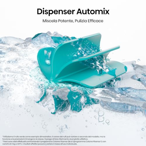Detalle de Hisense WD1I8042BWP2 lavasciuga 8+5 kg, 1400 giri, Auto Dry e vapore