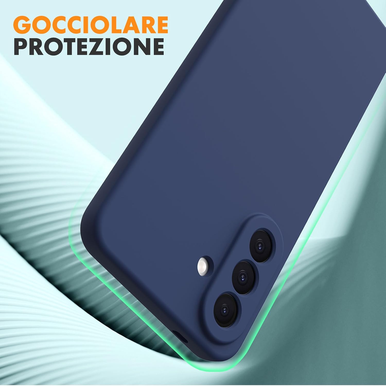 Thumbnail 4 de Vansdon Cover compatibile Samsung Galaxy A57 5G con 2 pellicole protettive in vetro temperato – Blu notte
