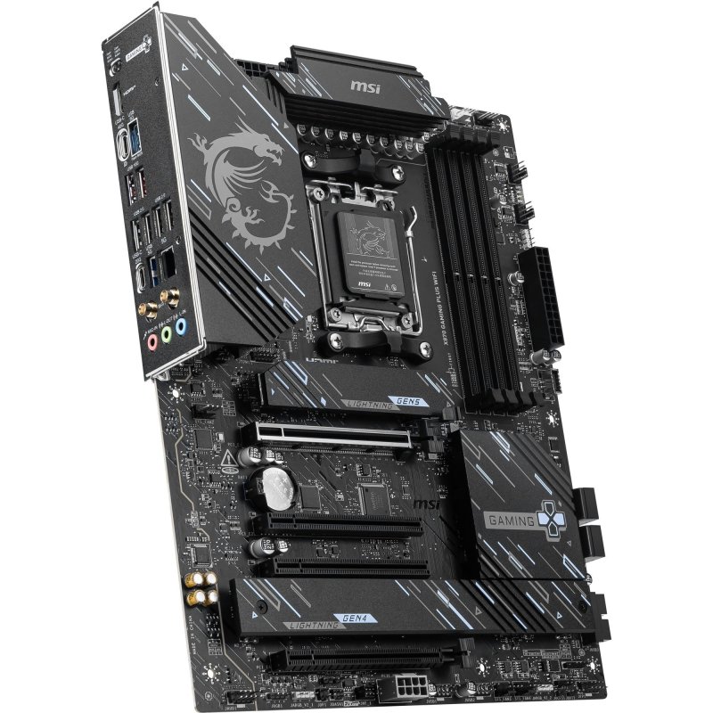 Detalle 2 de MSI X870 GAMING PLUS WiFi: placa base gaming con conectividad avanzada y DDR5