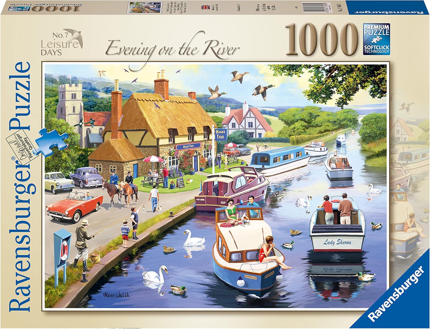 Thumbnail 6 de Ravensburger Leisure Days No.7 Evening on the River 1000-Piece Jigsaw Puzzle (70 x 50cm) – Age 12+