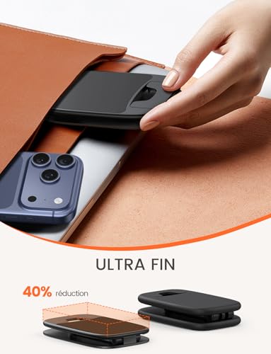Detalle de Lamicall Support Téléphone Bureau Pliable – ultra-fin et base métallique