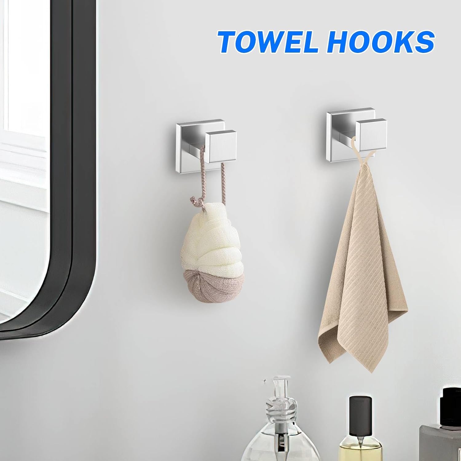 Detalle 1 de Woekme W 10-Piece Brushed Nickel Bathroom Hardware Set, Stainless Steel