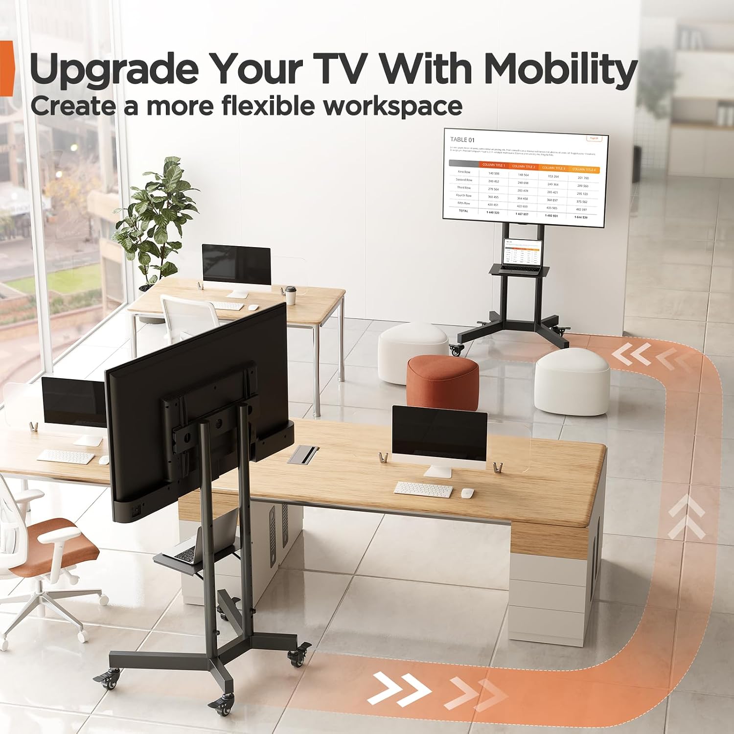Detalle 2 de Perlegear TV Stand for 32–85 inch screens