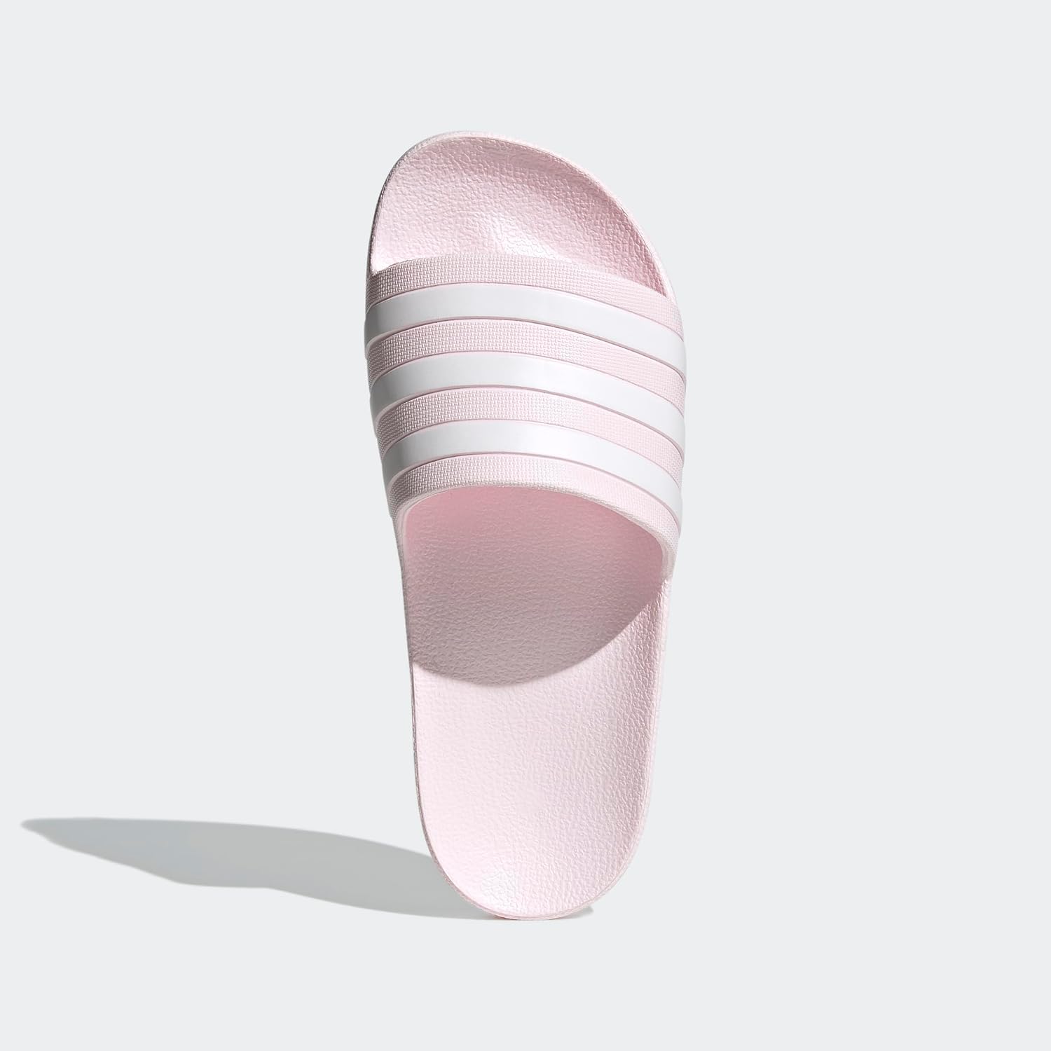 Detalle de adidas Damen Adilette Aqua Slides Almost Pink / Cloud White – bequeme Sandalen mit Cloudfoam-Fußbett