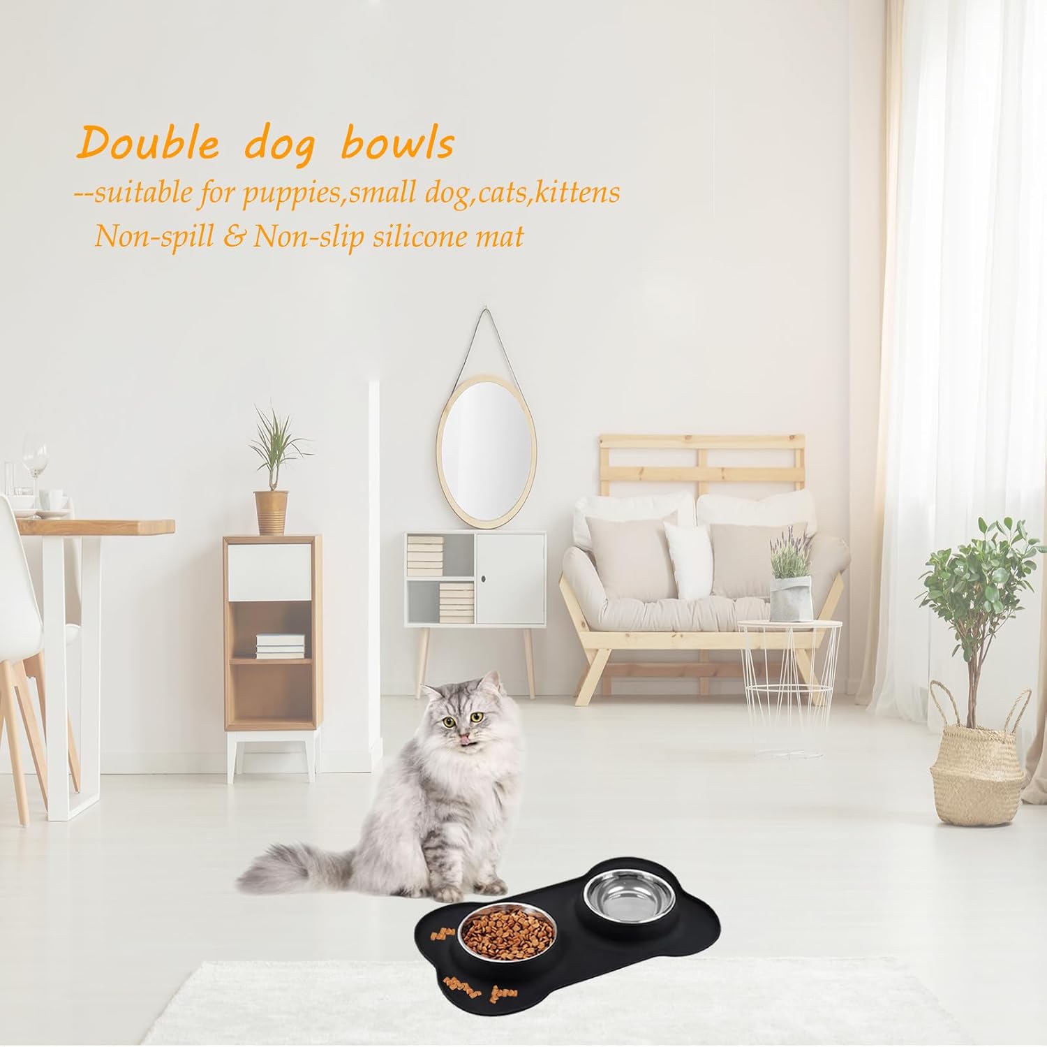 Detalle 2 de Dog Bowls Puppy Bowl with Mat Tray