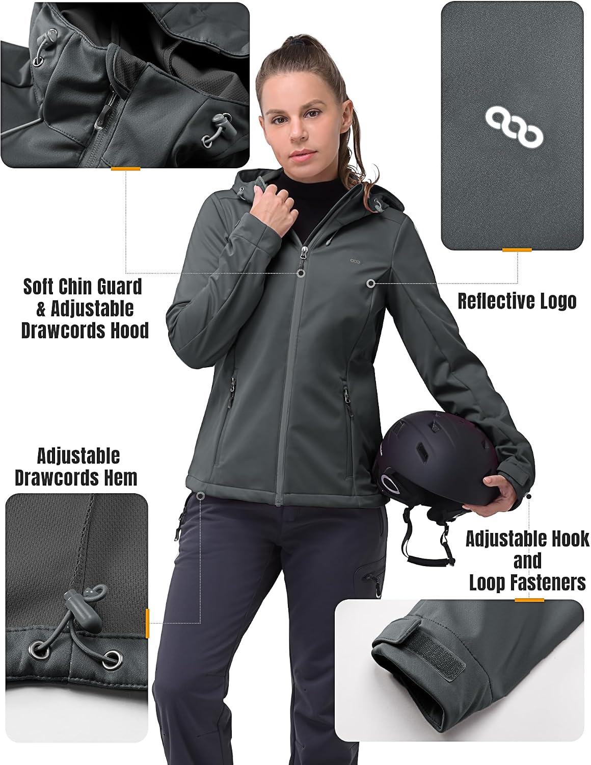 Thumbnail 2 de 33,000ft Damen Softshelljacke mit 8.000 mm Wassersäule