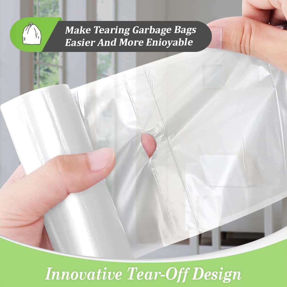 Detalle 2 de Teivio Clear Trash Bags, 8 Gallon
