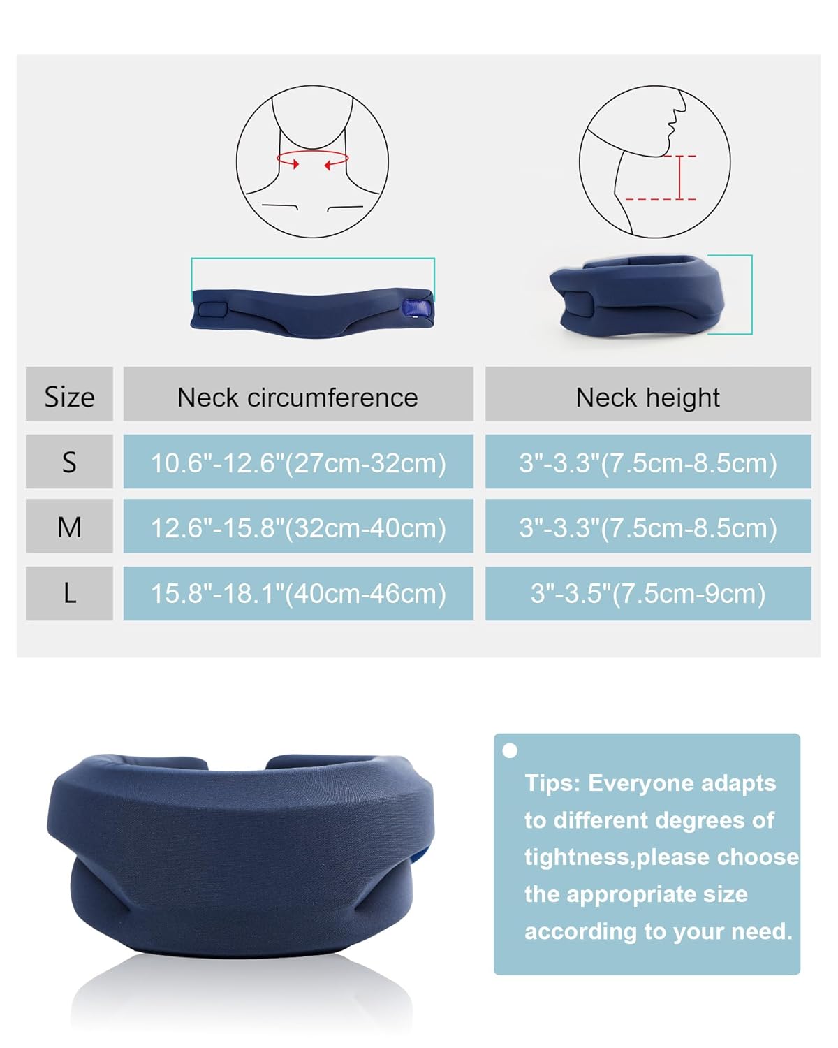 Thumbnail 6 de BLABOK Soft Foam Neck Brace 1 adjustable cervical collar 🩺