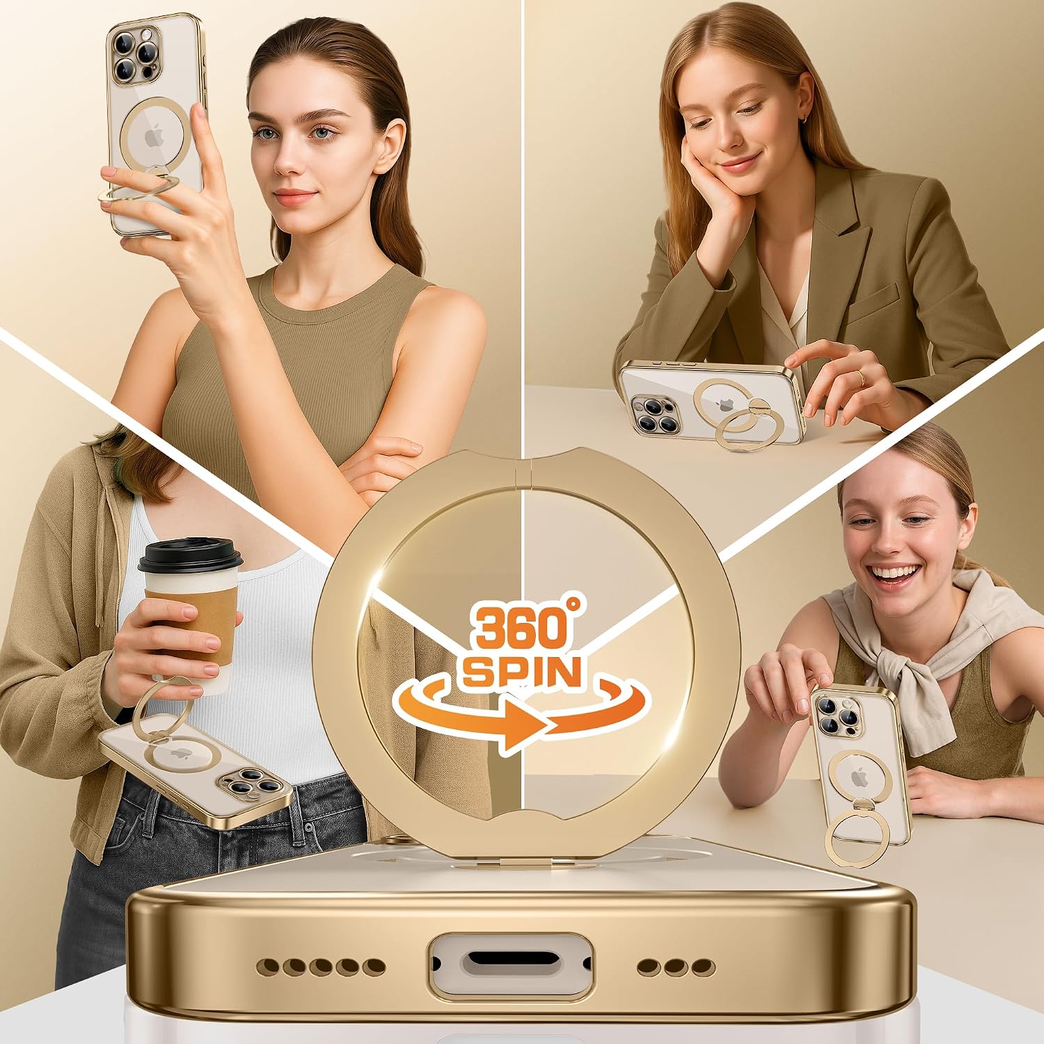 Thumbnail 3 de GolbinBox iPhone 15 Pro Max Magnetic Case with 360° Spin