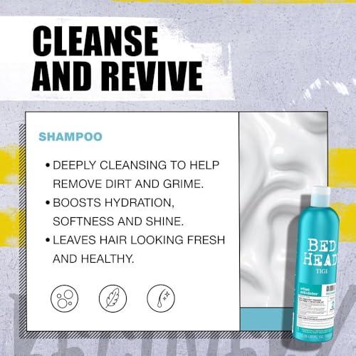 Detalle de Bed Head by TIGI Recovery Shampoo & Conditioner Set, 2x 750ml – A pragmatic rescue for dry, colour-treated hair
