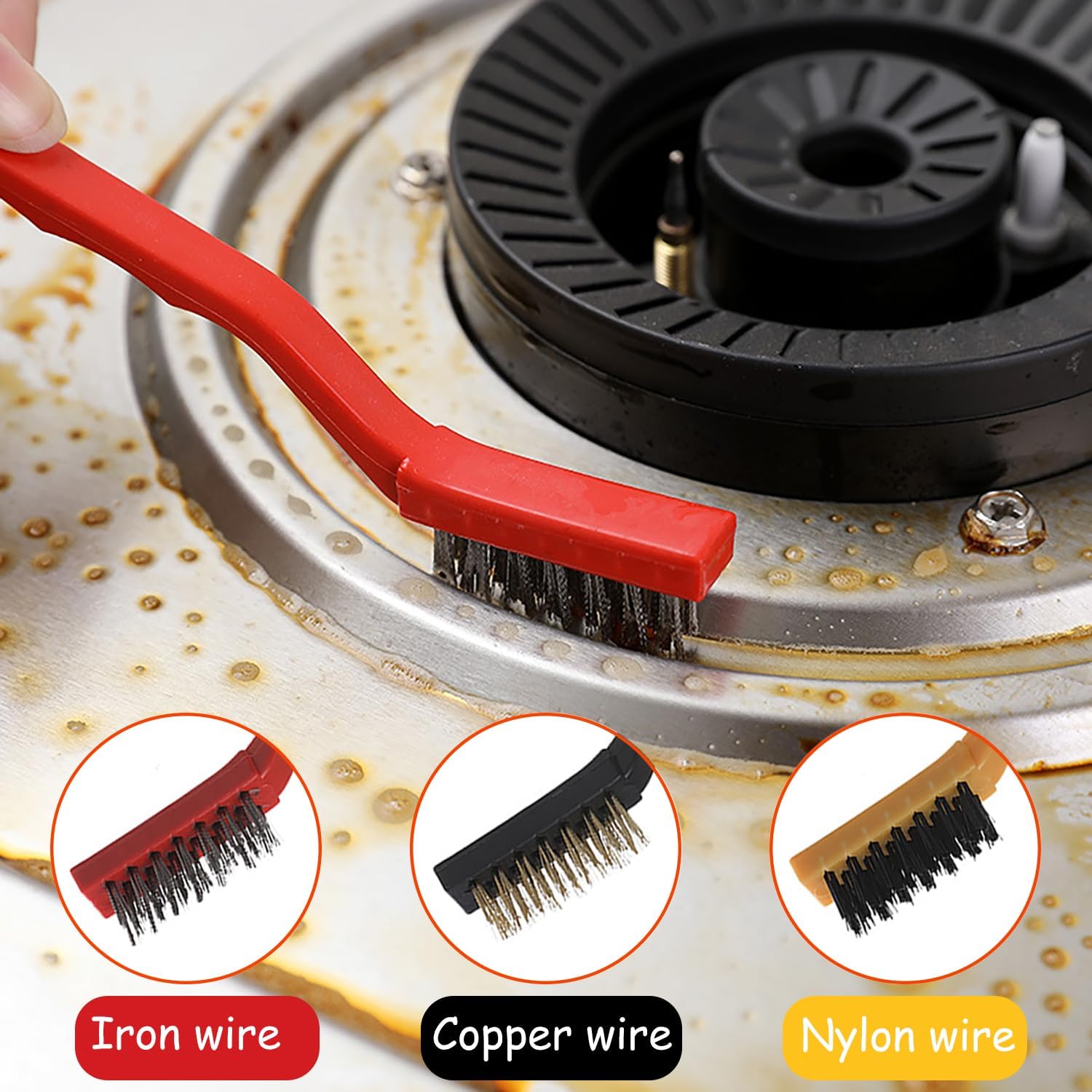 Detalle 2 de xiluuyou 9 Pcs Car Detailing Brush Set: Ultra-Soft Interior & Exterior Cleaning Kit