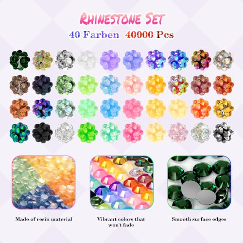 Thumbnail 1 de Kimsky 40000 PCS Bedazzler Kit – 40 Farben Strasssteine für Nägel