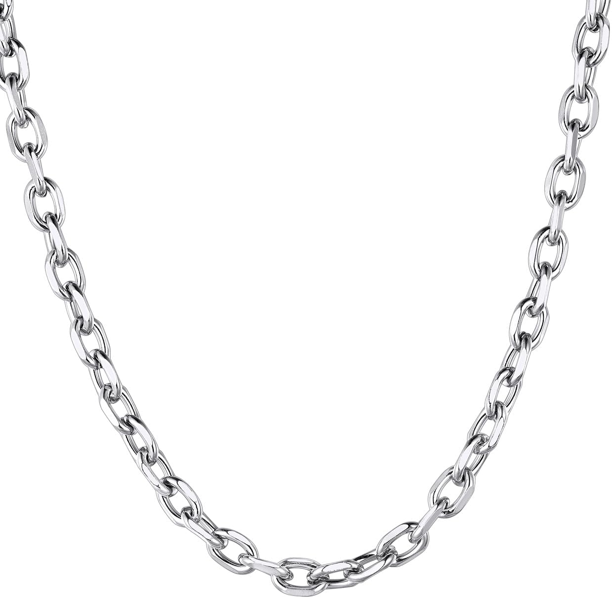 Detalle de ChainsHouse - Collier en Acier Inoxydable Massif 316L, Chaine Homme/Femme, Longueurs 46–76 cm