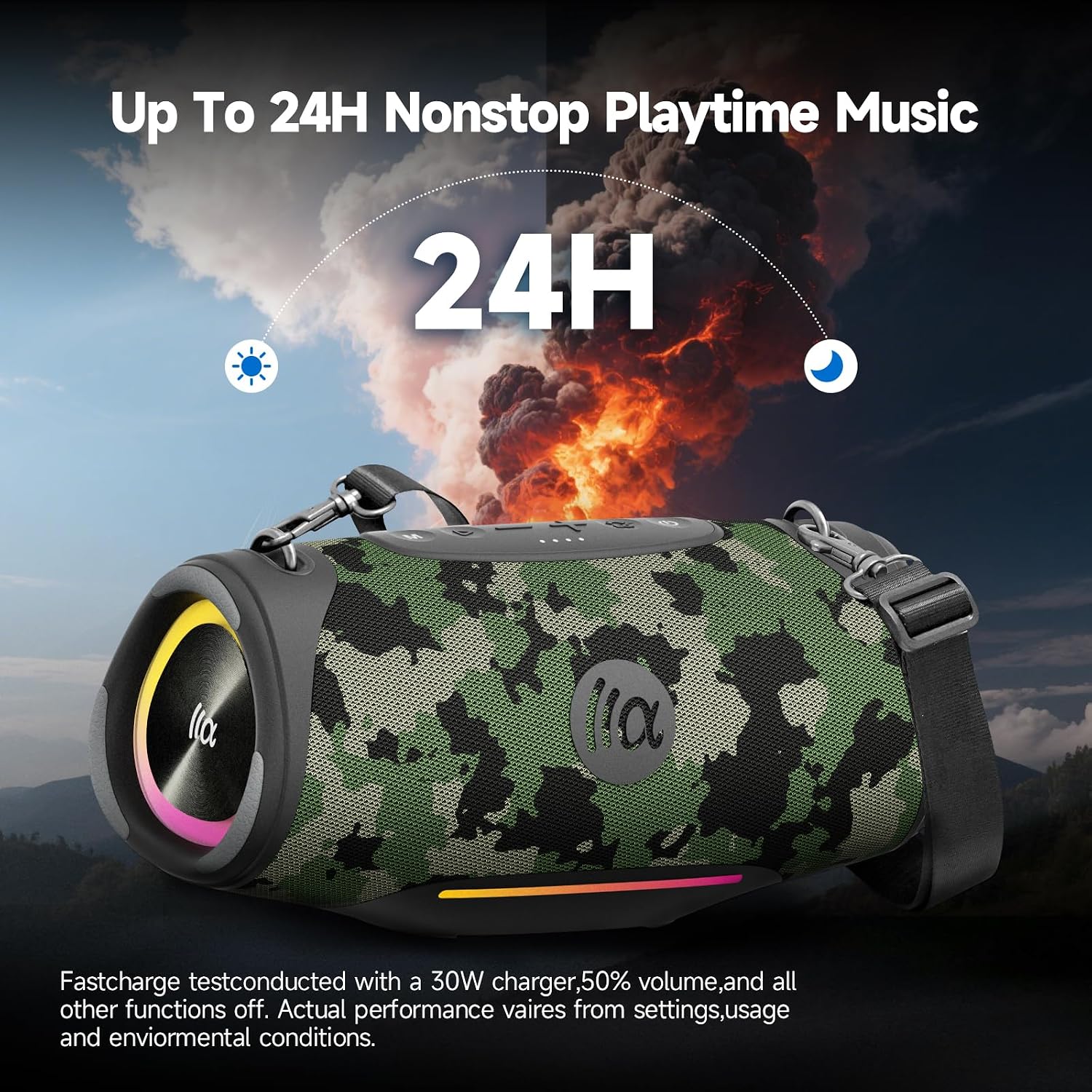Thumbnail 5 de TAZATA CAMO-80W RMS Portable Speaker 80W 📢