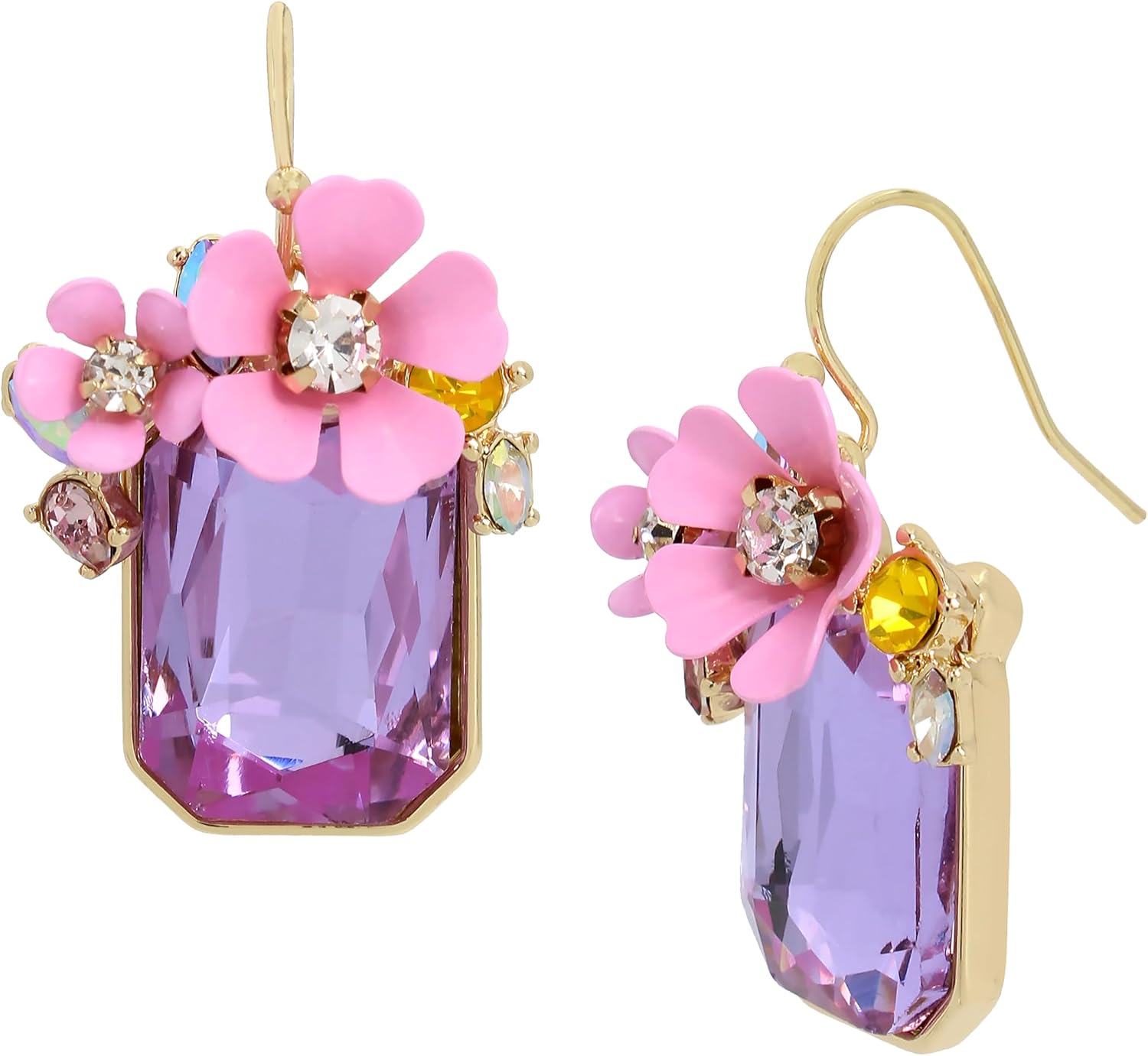 Detalle 2 de Flower Cluster Drop Earrings, 1.75-Inch Length