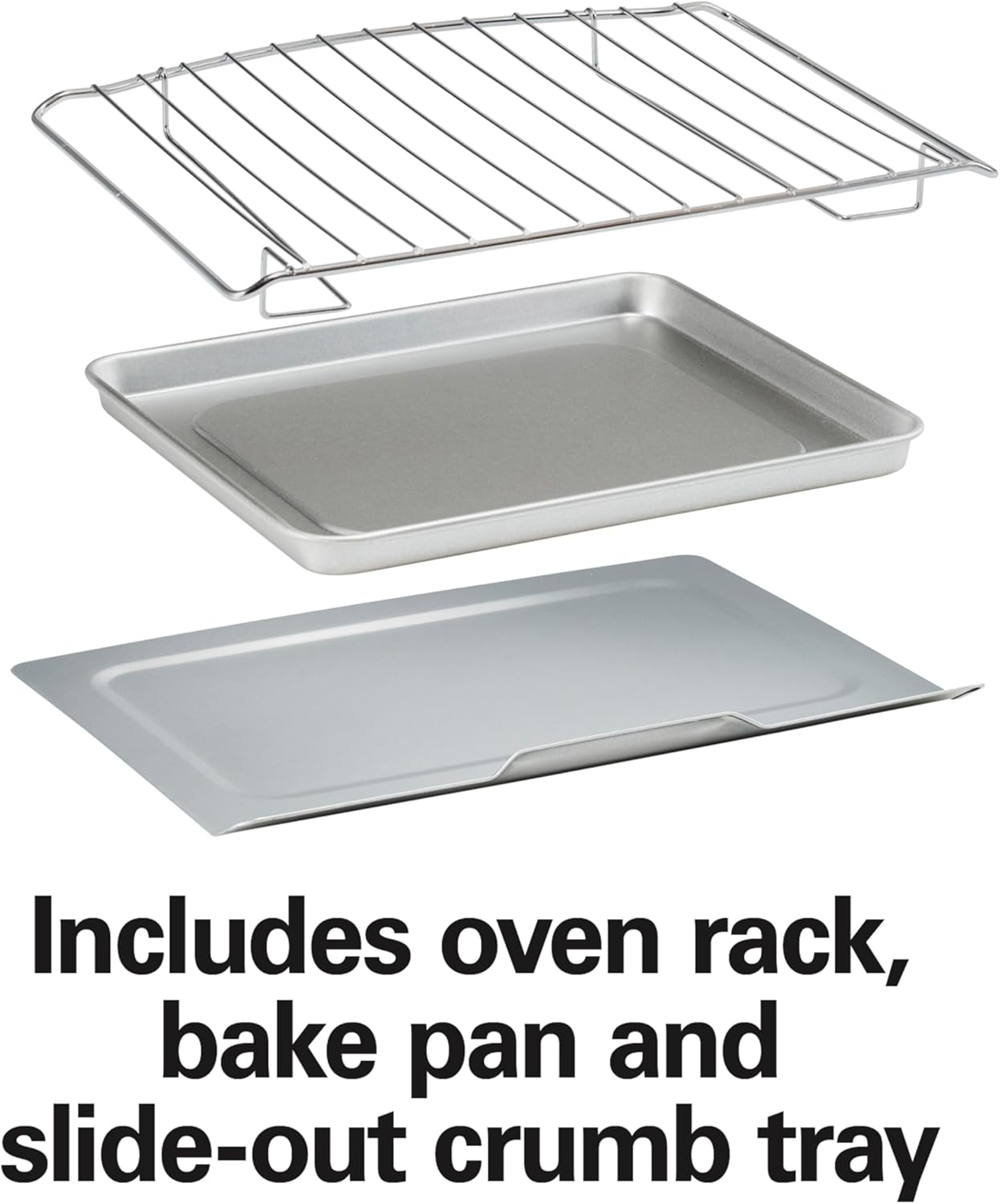 Detalle 2 de Hamilton Beach 31401 Countertop Toaster Oven & Pizza Maker (Stainless Steel) — 4-Slice Capacity