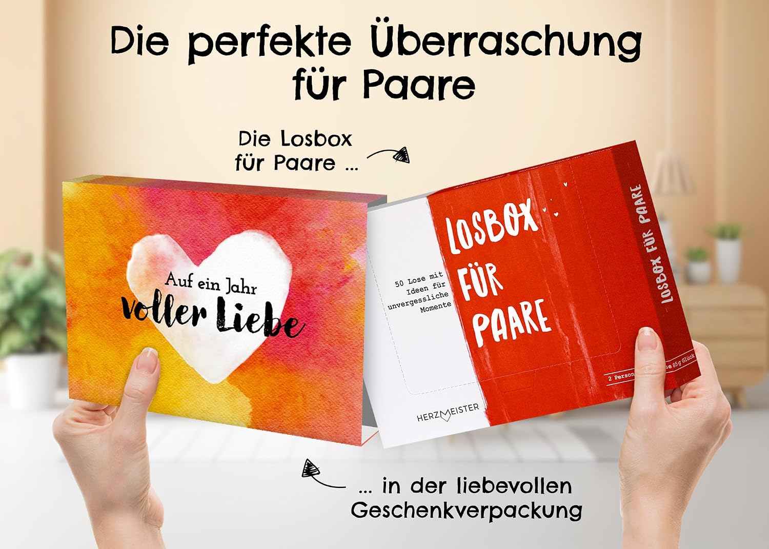Detalle 2 de Geschenk für Paare Losbox 50 Ideen