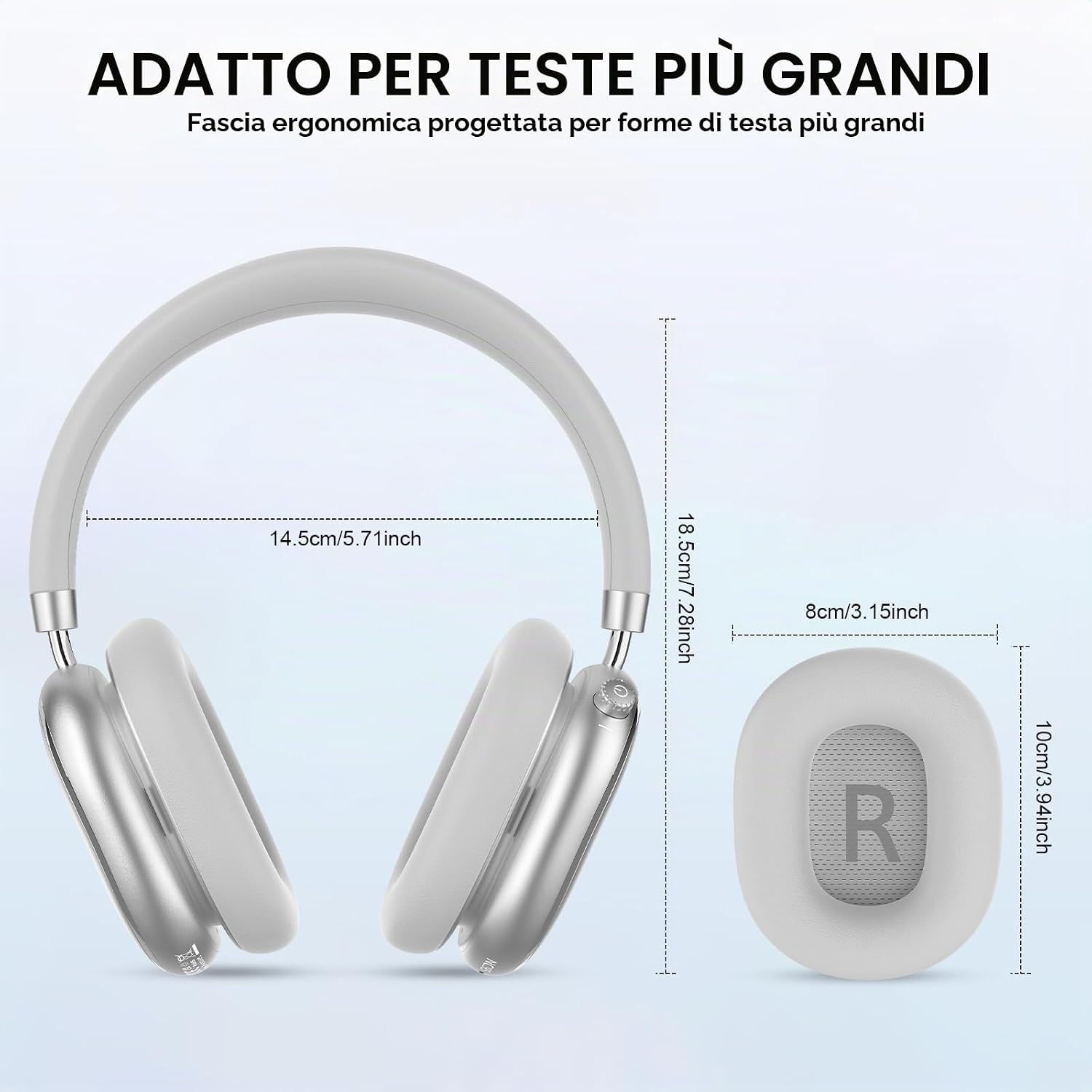Detalle de FOFUN NC95 cuffie wireless Bluetooth 6.0