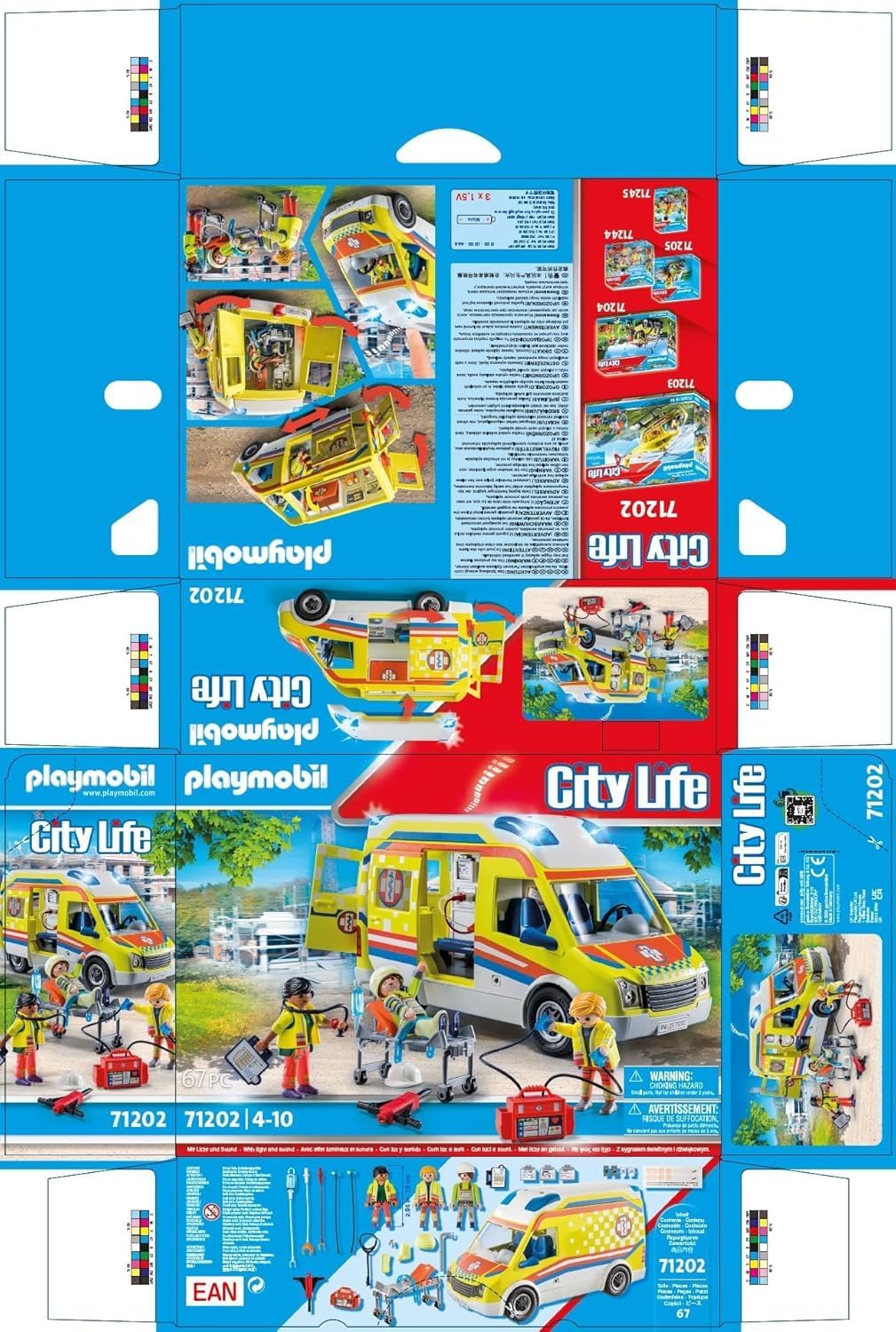 Thumbnail 3 de PLAYMOBIL City Life Rettungswagen 71202 – Licht & Sound, 67-teilig, ab 4 Jahren