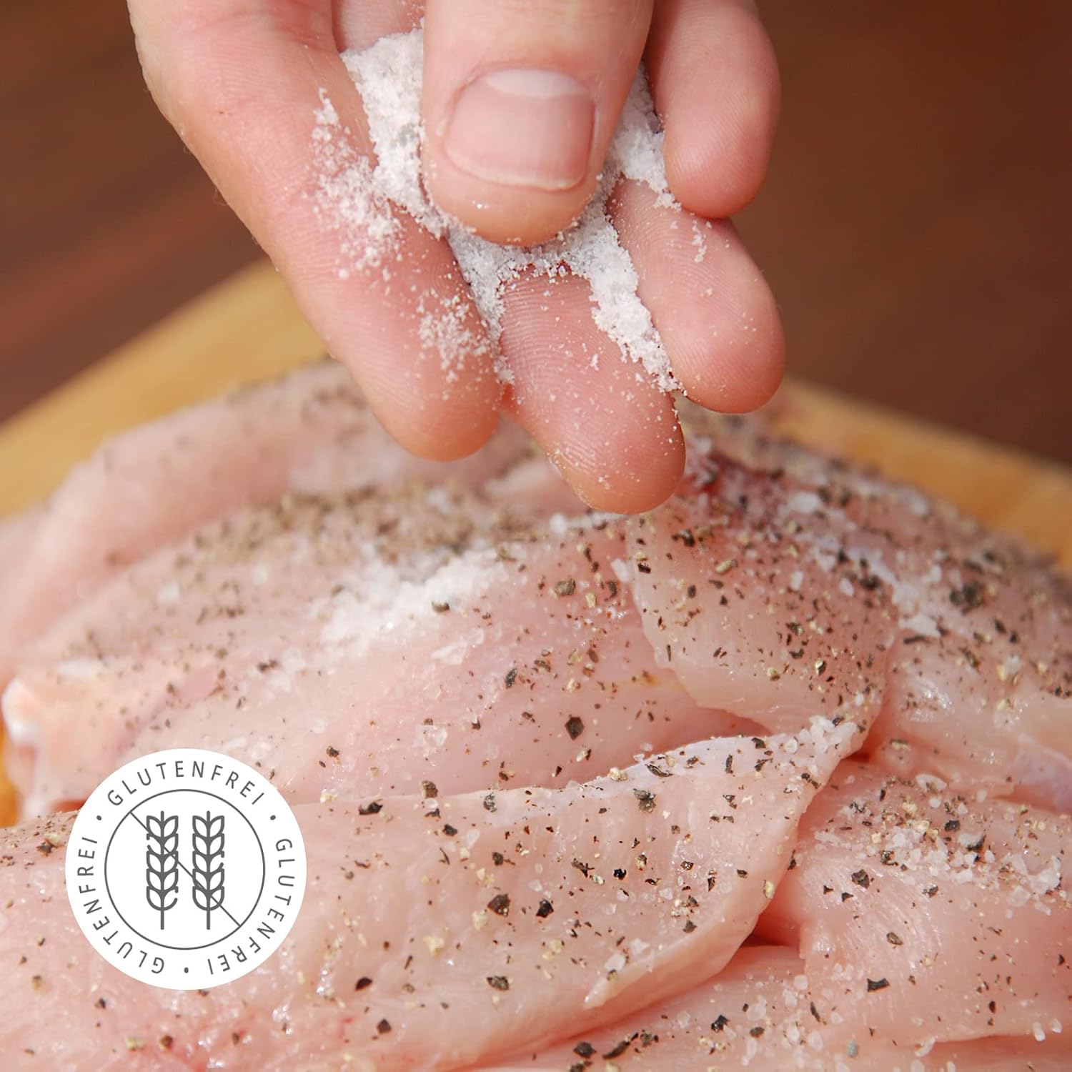 Detalle de Pökelsalz 900 g Nitritpökelsalz – vegan, Natriumnitrit 0,4–0,5%