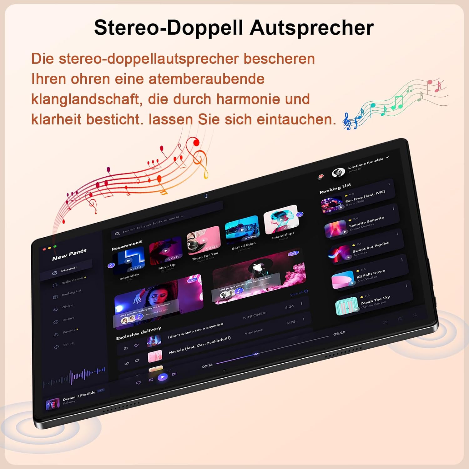 Thumbnail 5 de Dghrti 2026 Android Tablet 10 Zoll 8000 mAh