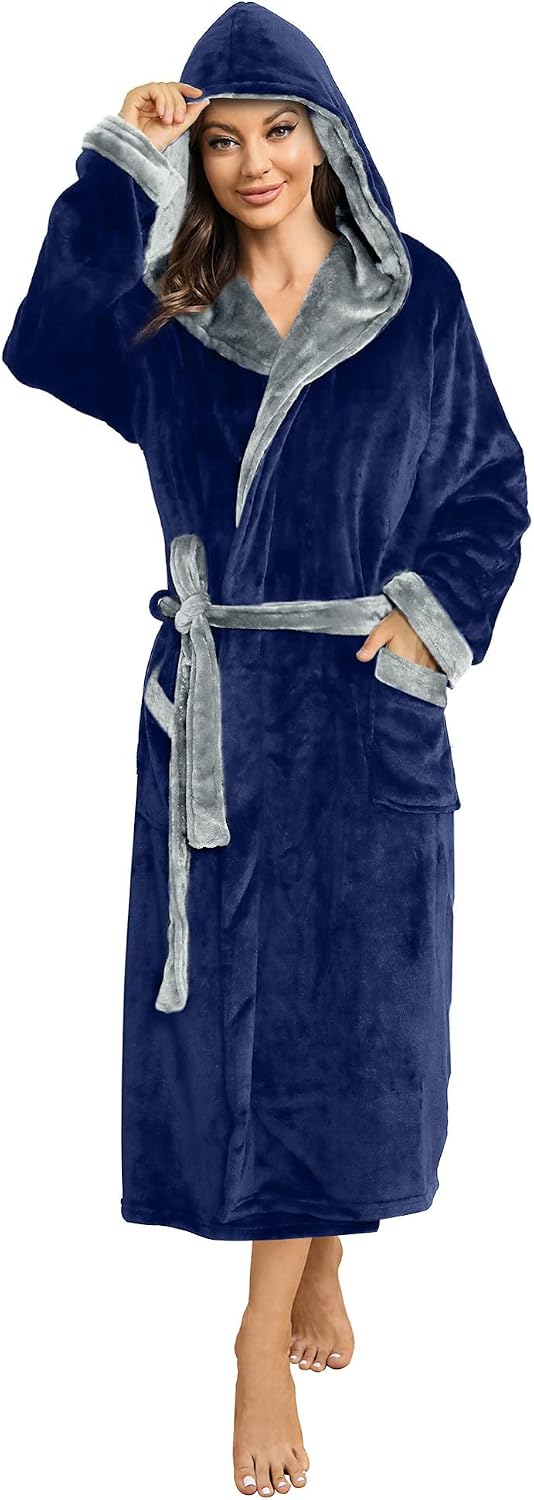 Thumbnail 6 de HEARTNICE Damen Fleece Bademantel Kapuze